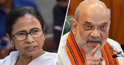 বাংলাদেশ নিয়ে মমতার বিরুদ্ধে অমিত শাহের ‘বিস্ফোরক’ মন্তব্য