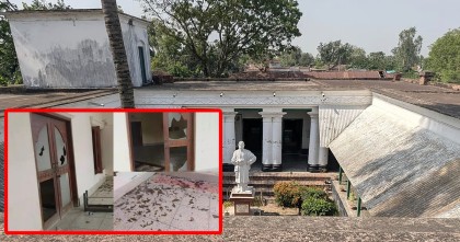 রবীন্দ্র কাছারিবাড়ি ভাঙচুর