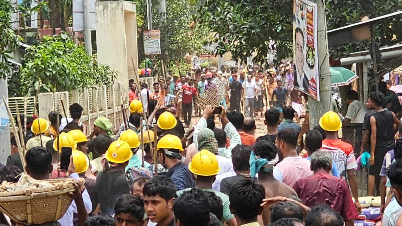 সরাইলে জমি নিয়ে দুই গোষ্ঠীর সংঘর্ষ, আহত শতাধিক 