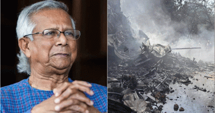 ভারতে বিমান দুর্ঘটনায় প্রধান উপদেষ্টার শোক