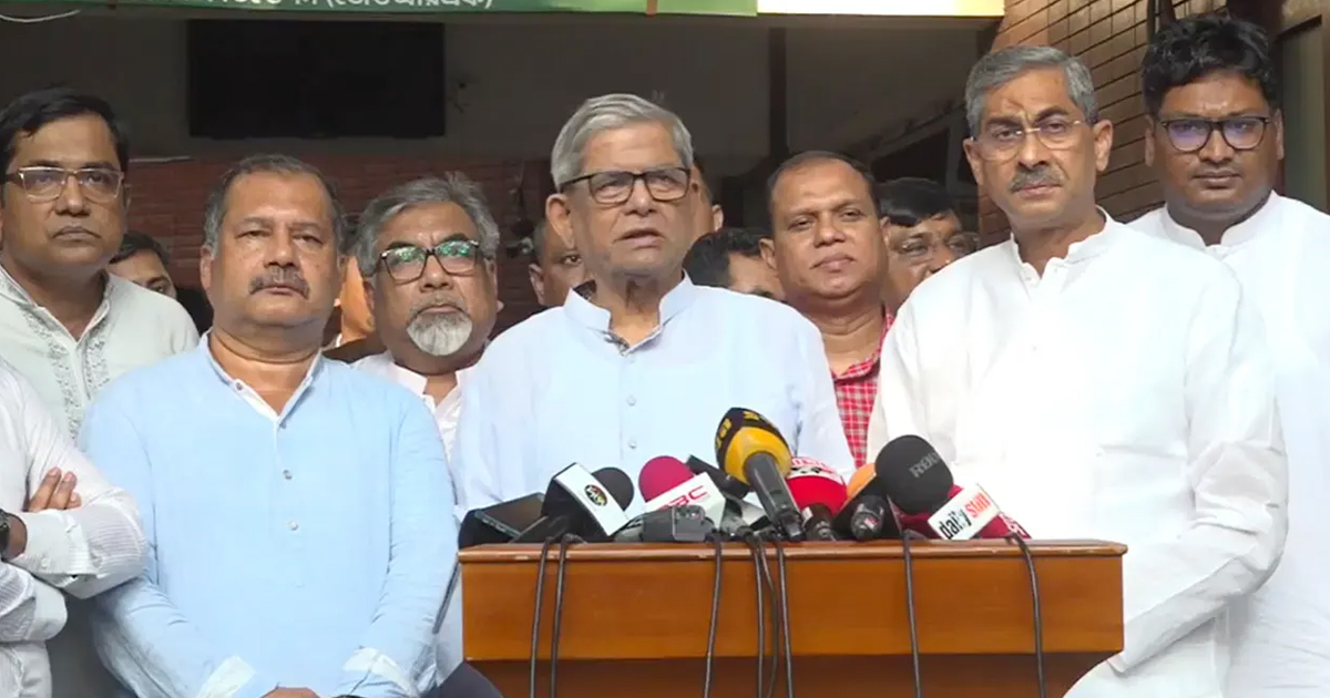 ফেব্রুয়ারির মাঝামাঝিতে নির্বাচনের সময়সীমা নির্ধারণ হয়েছে : মির্জা ফখরুল