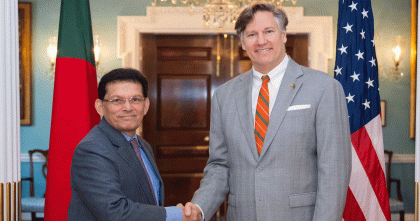 মার্কিন উপ-পররাষ্ট্রমন্ত্রীর সঙ্গে জাতীয় নিরাপত্তা উপদেষ্টার বৈঠক অনুষ্ঠিত