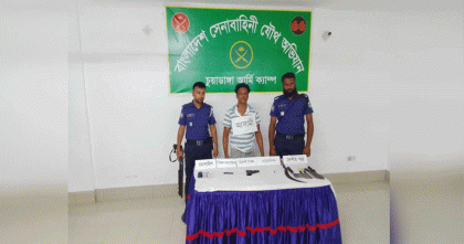 চুয়াডাঙ্গায় আগ্নেয়াস্ত্রসহ যুবদল নেতা গ্রেপ্তার