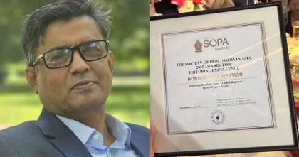 শেখ হাসিনার পালানোর ব্রেকিং নিউজ দিয়ে অ্যাওয়ার্ড পেলেন প্রেস সচিব