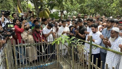 আবু সাঈদের কবর জিয়ারতের মধ্য দিয়ে এনসিপির জুলাই পদযাত্রা শুরু