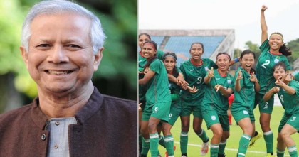 বাংলাদেশ নারী ফুটবল দলকে প্রধান উপদেষ্টার অভিনন্দন