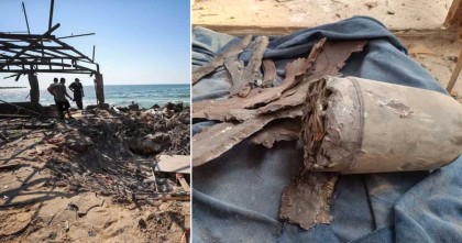 ৫০০ পাউন্ডের মার্কিন বোমা দিয়ে গাজার ক্যাফেতে হামলা