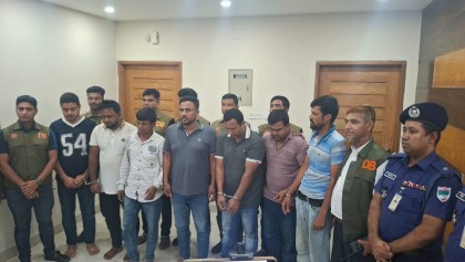 বাগেরহাটে এক কোটি টাকার মালামালসহ ডাকাত চক্রের ৯ সদস্য গ্রেপ্তার