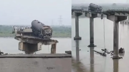 গুজরাটে সেতু ভেঙে চার গাড়ি নদীতে, নিহত ৯