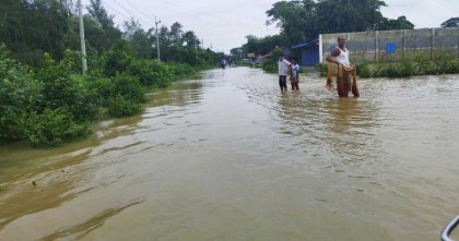 আবারো বন্যার কবলে ফেনীর পাঁচটি উপজেলা