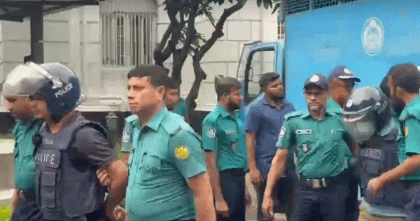 আবু সাঈদ হত্যা ও ৬ লাশ পোড়ানো মামলার আসামিদের ট্রাইব্যুনালে হাজির