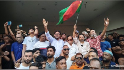 তারেক রহমানকে নিয়ে কুরুচিপূর্ণ স্লোগানের প্রতিবাদে সিরাজগঞ্জে জেলা বিএনপির বিক্ষোভ