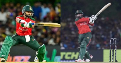 লিটন-শামীমের ব্যাটে চড়ে বাংলাদেশের সংগ্রহ ১৭৭