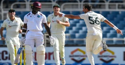 টেস্টে রেকর্ড দ্বিতীয় সর্বনিম্ন ২৭ রানে অলআউট ওয়েস্ট ইন্ডিজ