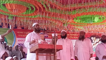 পিন্ডির জিঞ্জির ছিঁড়েছি, দিল্লি-ওয়াশিংটনের দাস হব না: গাইবান্ধায় মামুনুল হক