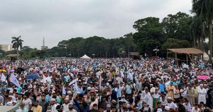 কানায় কানায় পূর্ণ জামায়াতের সমাবেশ