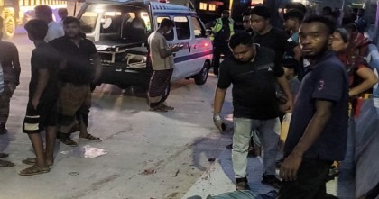 হাটিকুমরুলে কাভার্ডভ্যানের চাপায় মোটরসাইকেল চালকের মৃত্যু