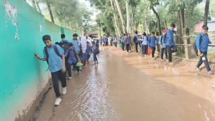 বাঁশখালী সরকারী উচ্চ বিদ্যালয় সংযোগ সড়কের করুণ দশা