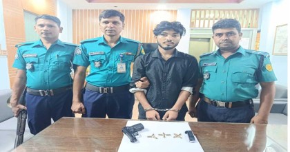 রামপুরায় লাইসেন্সকৃত অস্ত্র ছিনতাই মামলার আসামি ইয়াসিন গ্রেপ্তার