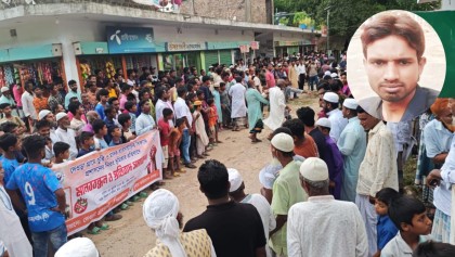 সরাইলে ইউপি সদস্যের বিরুদ্ধে জনতার বিক্ষোভ