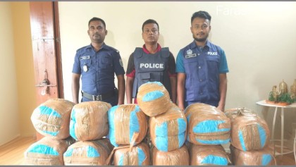 হবিগঞ্জে গোপন অভিযানে ৫০ কেজি গাঁজা উদ্ধার, সিএনজি জব্দ

