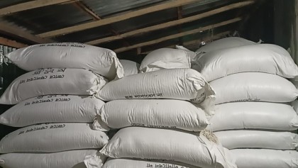 সুন্দরগঞ্জে খুচরা ব্যবসায়ীর ঘর থেকে ১৩৩ বস্তা টিএসপি সার উদ্ধার