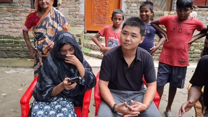 প্রেমের টানে চীন থেকে মাদারীপুরে! চীনা যুবকের সঙ্গে মুসলিম রীতিতে বিয়ে সুমাইয়ার