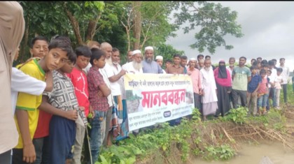 কালকিনিতে আড়িয়াল খাঁর ভাঙনে নিঃস্ব দুই শতাধিক পরিবার