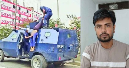 এপিসি থেকে ফেলে মৃত্যু নিশ্চিতের ঘটনায় অভিযুক্ত এএসআই গ্রেপ্তার