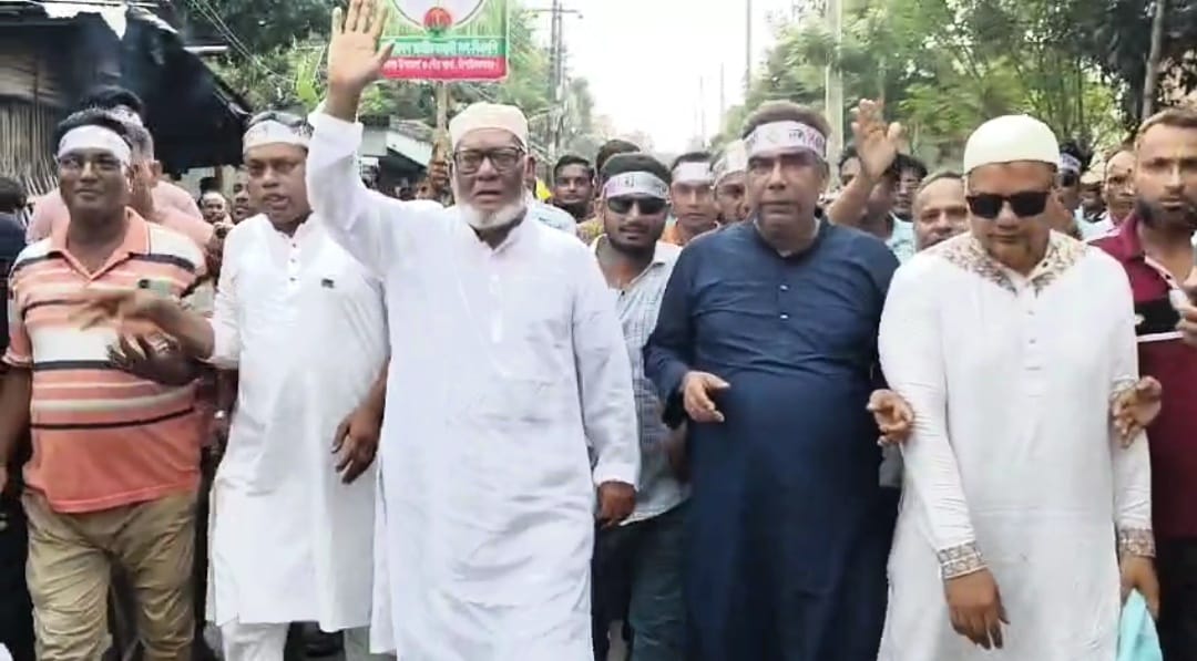 শিবগঞ্জে স্বৈরাচার পতন দিবস উপলক্ষে বিএনপির র‌্যালি ও সমাবেশ