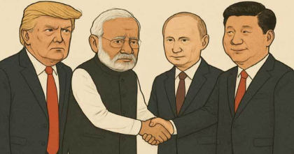 মিত্রতার নতুন ছক: যুক্তরাষ্ট্রকে পাশ কাটিয়ে রাশিয়া-চীনের দিকে মোদী