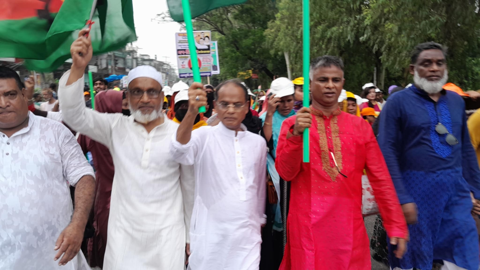 বেলকুচিতে গণ-অভ্যুত্থান দিবসে বিএনপির বিজয় র‌্যালি ও গণমিছিল