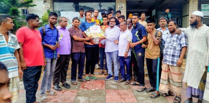 ইয়াং টাইগার চ্যাম্পিয়ন সিরাজগঞ্জ ক্রিকেট দলকে সংবর্ধনা