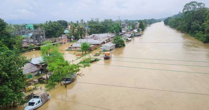 রাঙ্গামাটির নিম্নাঞ্চল প্লাবিত, পানিবন্দি ৩০ হাজার মানুষ