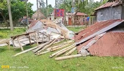 গাইবান্ধায় রাজনৈতিক বিরোধের জেরে জামায়াত নেতার বাড়িঘর ভাঙচুরের অভিযোগ

