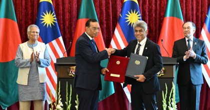 বাংলাদেশ-মালয়েশিয়ার মধ্যে পাঁচটি সমঝোতা স্মারক ও তিনটি নোট বিনিময়