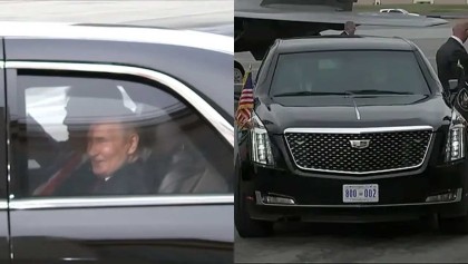 পুতিনকে নিজের গাড়িতে ডেকে নিলেন ট্রাম্প