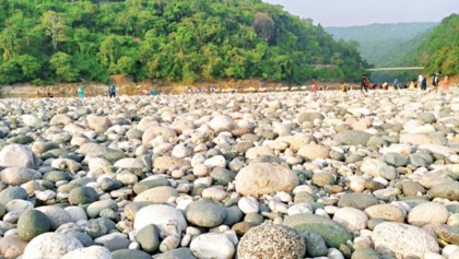 ভোলাগঞ্জে আড়াই লাখ ঘনফুট পাথর জব্দ, গ্রেপ্তার পাঁচ