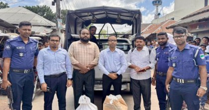 মাগুরায় ৬২ কেজি পলিথিন জব্দ