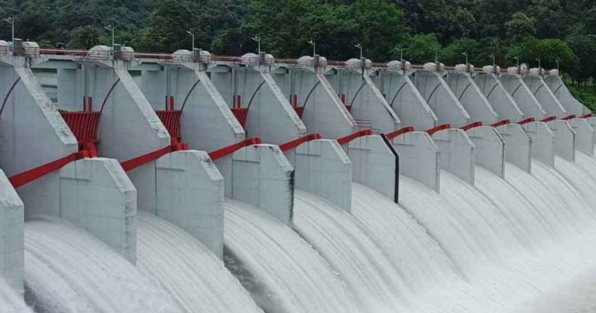 দ্বিতীয়বারের মতো খুলে দেয়া হলো কাপ্তাই বাঁধের সব কটি জলকপাট