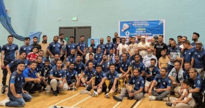 যুক্তরাজ্যে এলায়েন্স গ্রুপ অব শাহারপাড়ার ব্যাডমিন্টন প্রতিযোগিতা উৎসবমুখর পরিবেশে সম্পন্ন