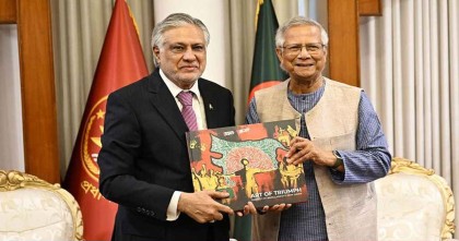 প্রধান উপদেষ্টার সঙ্গে পাকিস্তানের উপপ্রধানমন্ত্রীর সাক্ষাৎ