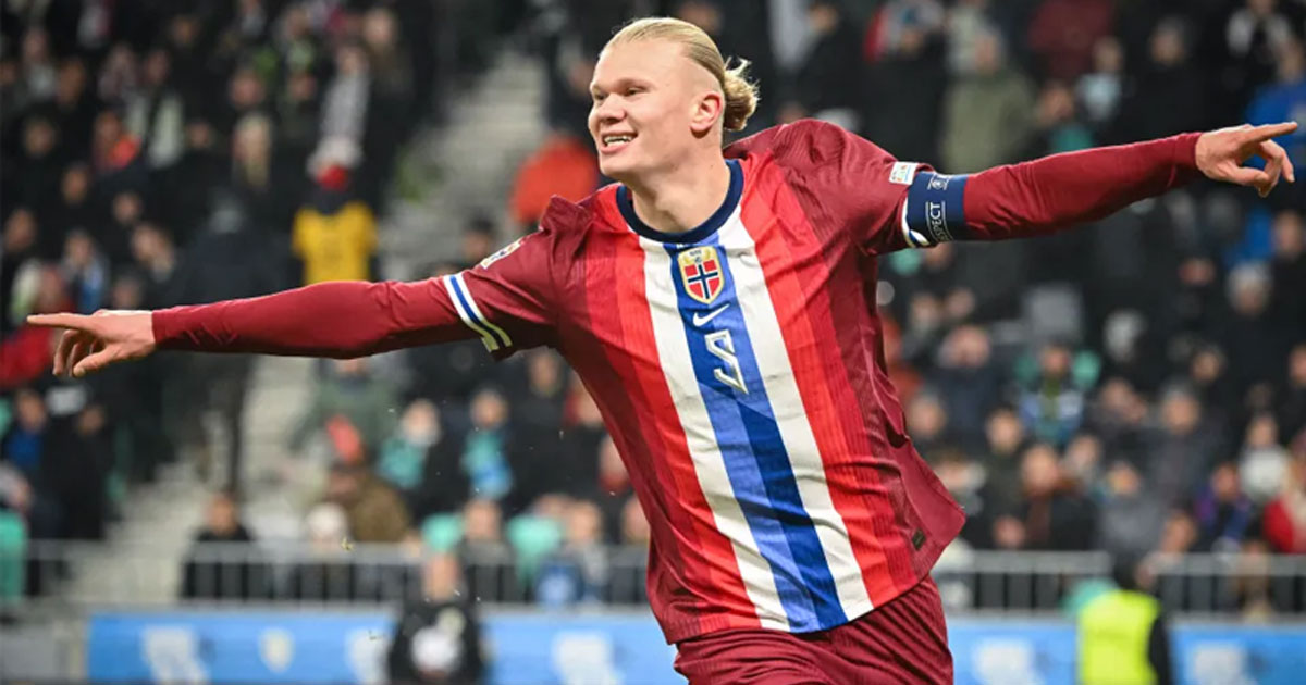 জার্সিতে নাম পরিবর্তন করলেন হালান্ড