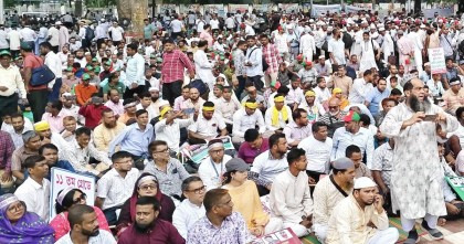 সহকারী শিক্ষকদের ১১তম গ্রেডসহ তিন দফা দাবিতে মহাসমাবেশ