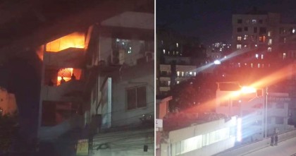 রাজধানীর মৌচাকে মসজিদে আগুন