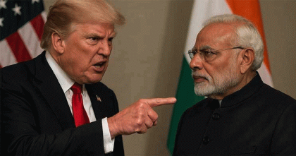 ভারত শুল্ক দিয়ে আমাদের হত্যা করেছে: ট্রাম্প