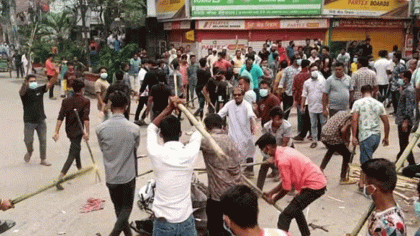 মঞ্চে ওঠা নিয়ে বিএনপির দুই গ্রুপের সংঘর্ষ, আহত ২০