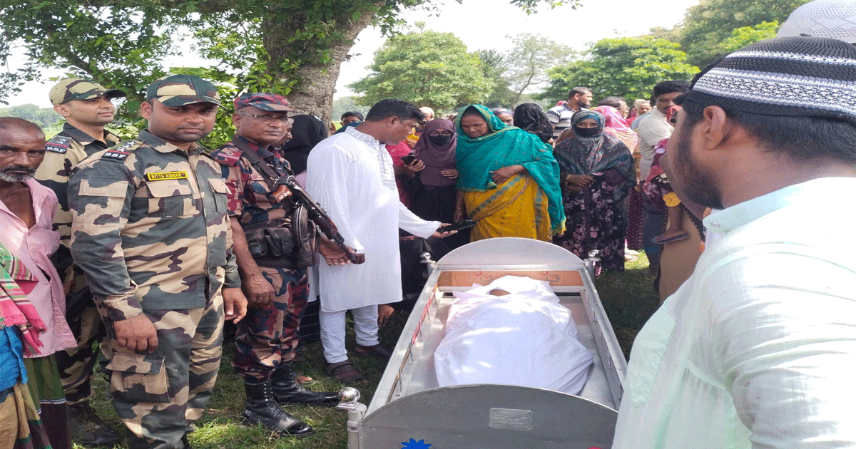 শূন্যরেখায় শেষবারের মতো মায়ের মুখ দেখার সুযোগ করে দিলো বিজিবি