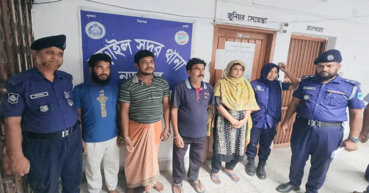 নড়াইলে প্রতিপক্ষকে ফাঁসাতে অপরণ নাটক করে পুলিশের জালে আটক চার