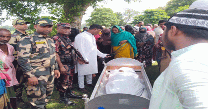 শূন্যরেখায় শেষবারের মতো মায়ের মুখ দেখার সুযোগ করে দিলো বিজিবি